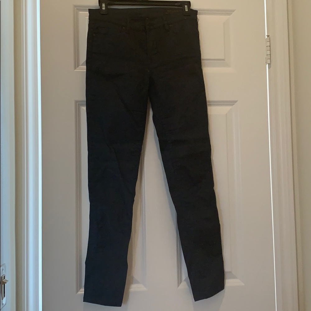 Dark blue All Saints skinny leg jeans size 27